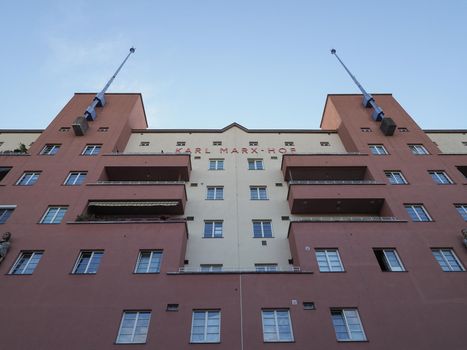 Karl Marx Hof housing complex in Heiligenstadt in Vienna, Austria