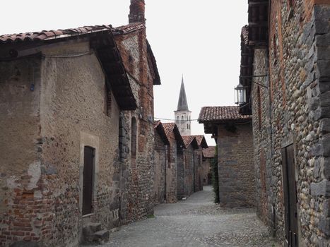 Ricetto fortified medieval village in Candelo, Italy