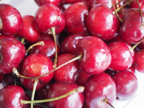 red cherry scientific name Prunum vegetarian fruit food