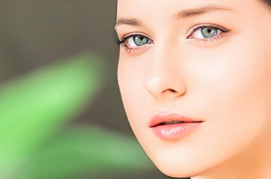 Natural beauty and perfect clean skin, beautiful woman in nature for wellness and skincare cosmetic brand, close-up portrait