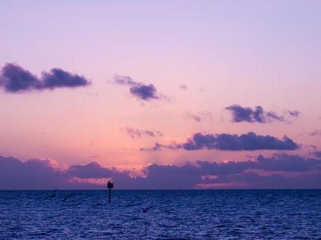 Beautiful sunrise at Key West, Florida.