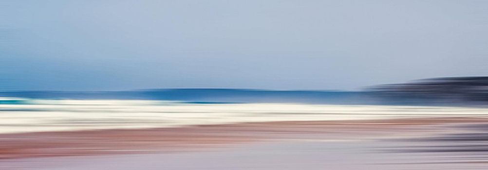 Coastal art print, holiday destination and luxury travel concept - Abstract sea background, long exposure view of dreamy ocean coast in summer