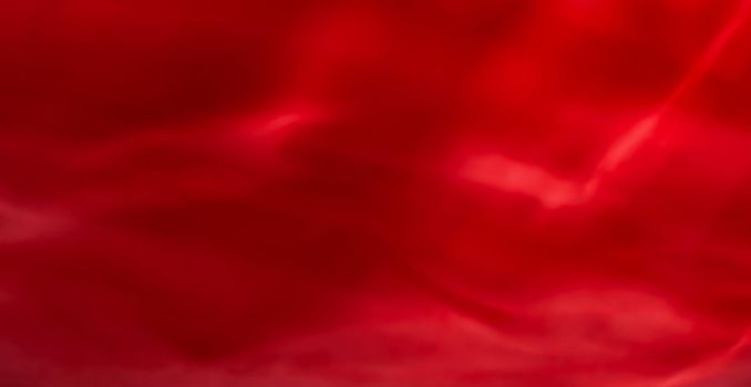 Holiday branding, beauty glamour and cyber backgrounds concept - Red abstract art background, silk texture and wave lines in motion for classic luxury design