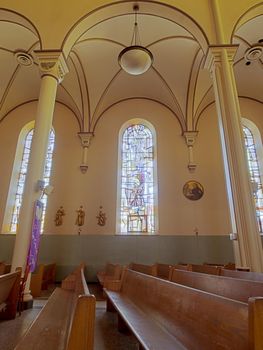Interior of the St. Elizabeth of Hungary on Auroria Campus in Denver.