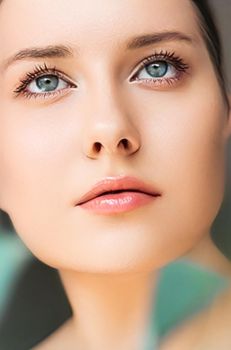 Natural beauty and perfect clean skin, beautiful woman in nature for wellness and skincare cosmetic brand, close-up portrait