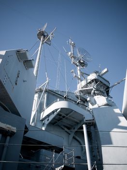 Battleship of US Navy at the museum in Mobile, AL.