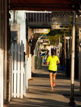 Morning run on Key West, Florida.