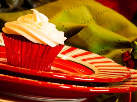 A table set for a holiday meal.