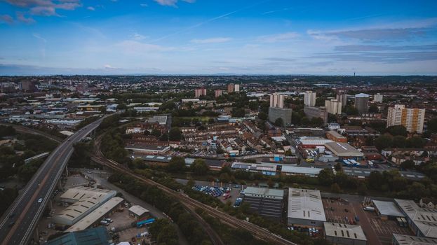 aerial view of Bristol, United Kingdom. High quality photo