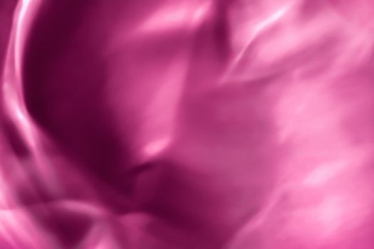 Holiday branding, beauty glamour and cyber backgrounds concept - Pink abstract art background, silk texture and wave lines in motion for classic luxury design