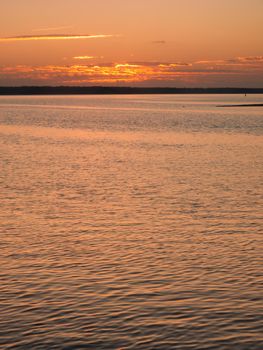 Sunrise over Everglades from East side of Chokoloskee Island.