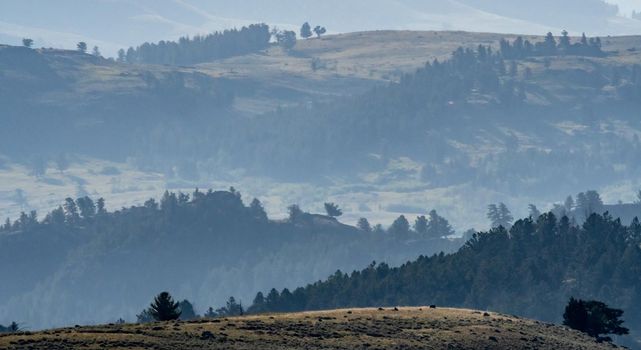 scenic views around yeallowstone national park in wyoming and montana