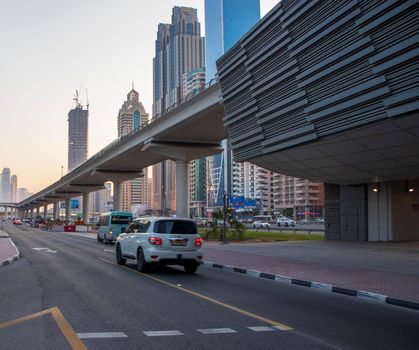 Main road of UAE, Shaikh Zayed Road, Dubai. Outdoors