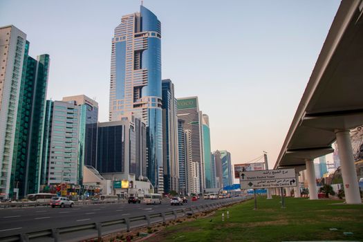 Main road of UAE, Shaikh Zayed Road, Dubai. Outdoors