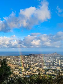  Waikiki and Honolulu from Tantalus Overlook on Oahu