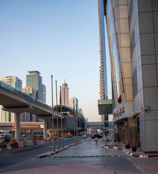 Main road of UAE, Shaikh Zayed Road, Dubai. Outdoors