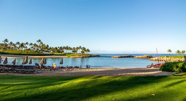 oahu hawaii secret beach lagoon near luxury resorts