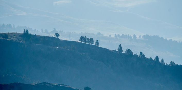 scenic views around yeallowstone national park in wyoming and montana