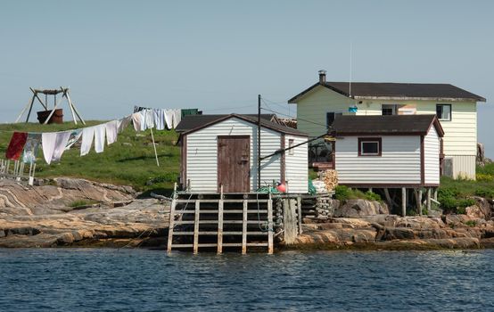 Newfoundland simple fishing seashore homestead lifestyle