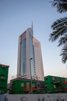 View of a Jemeirah Emirates towers. Dubai, UAE. Outdoors