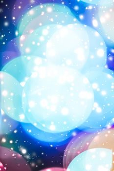 Sparkling bokeh, overlay design and cosmos texture concept - Abstract cosmic starry sky lights and shiny glitter, luxury holiday background