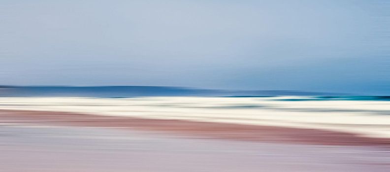 Coastal art print, holiday destination and luxury travel concept - Abstract sea background, long exposure view of dreamy ocean coast in summer