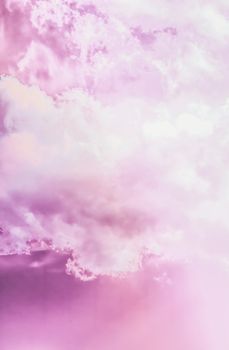 Magical dream, nature backdrop and spiritual holiday concept - Dreamy surreal sky as abstract art, fantasy pastel colours background for modern design