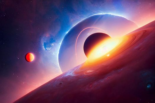 Outer space shooting star comet asteroid meteor planet astrology solar system galaxy universe