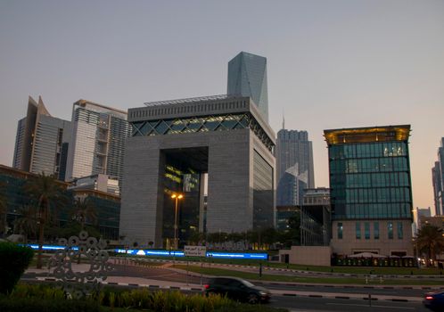 Dubai International Financial center. UAE. Outdoors