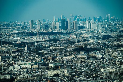 The cityscape seen from Yokohama Landmark Tower. Shooting Location: Yokohama-city kanagawa prefecture