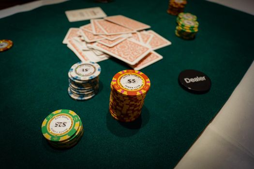 Image of Texas Holdem (Poker). Shooting Location: Tokyo metropolitan area