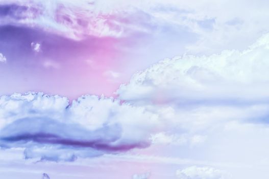 Magical dream, nature backdrop and spiritual holiday concept - Dreamy surreal sky as abstract art, fantasy pastel colours background for modern design