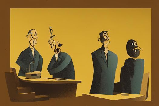 Auditors. High quality 2d illustration