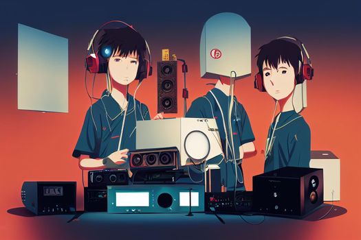 Video Technician. High quality 2d illustration