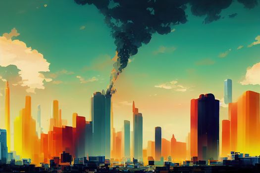 Accra. High quality 2d illustration