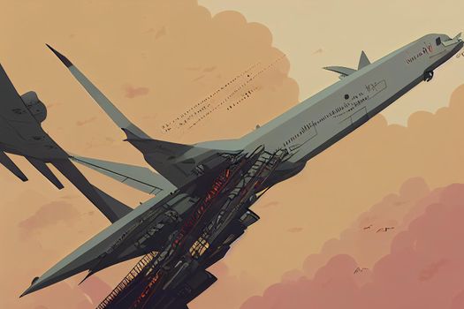 Aircraft Assembler. High quality 2d illustration