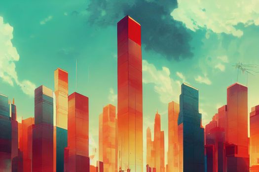 Bissau. High quality 2d illustration