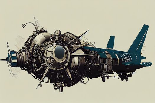 Aircraft Specialist. High quality 2d illustration