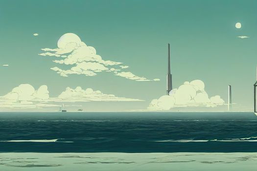 Architect. High quality 2d illustration