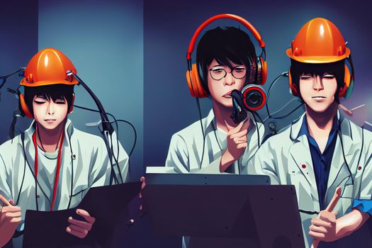 Video Technician. High quality 2d illustration