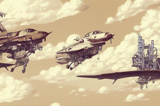 Aerospace Engineers. High quality 2d illustration