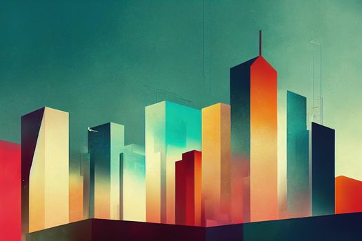 Amman. High quality 2d illustration