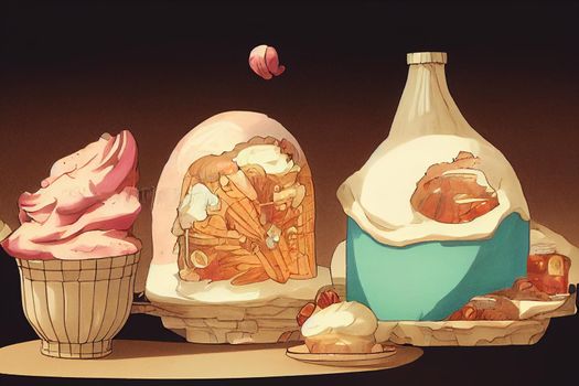 Bakers. High quality 2d illustration