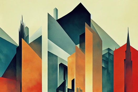 Andorra la Vella. High quality 2d illustration