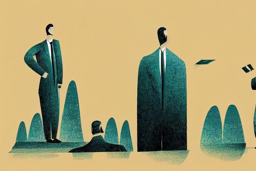 Accountants. High quality 2d illustration