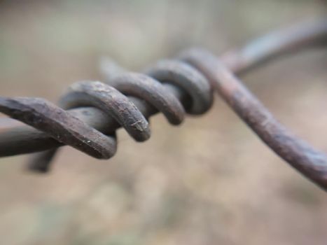 Barbed wire to protect a the facility