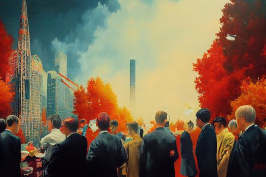 Promotions Manager. High quality 2d illustration