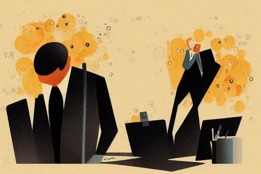 Accountants. High quality 2d illustration