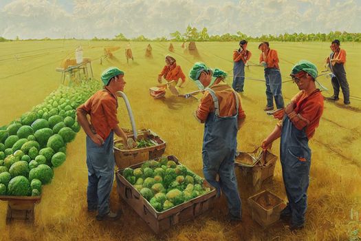 Agricultural and Food Science Technicians. High quality 2d illustration