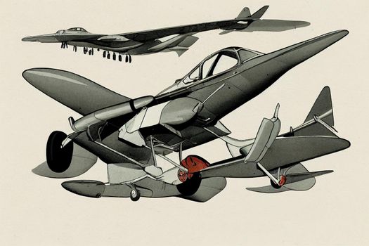 Aircraft Repairer. High quality 2d illustration